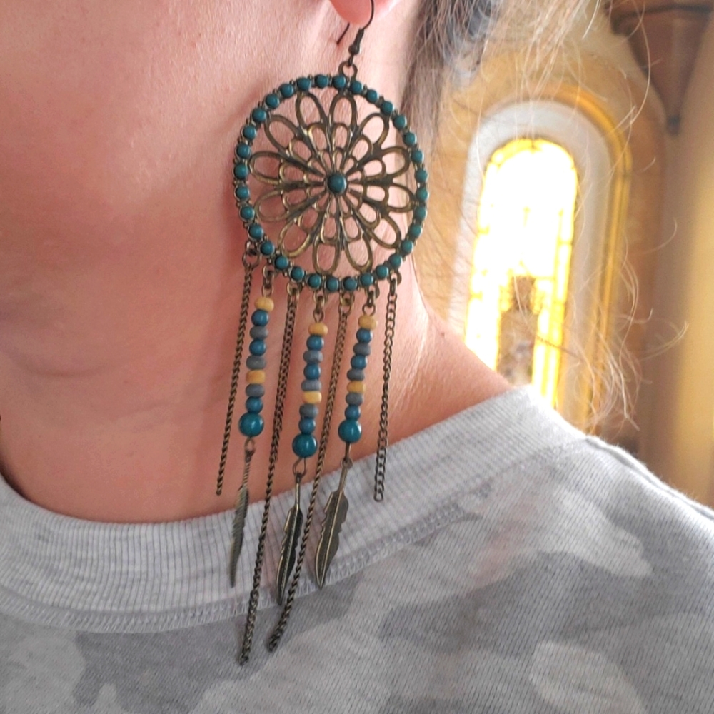 Statement Beautiful Boho Earrings - image 5
